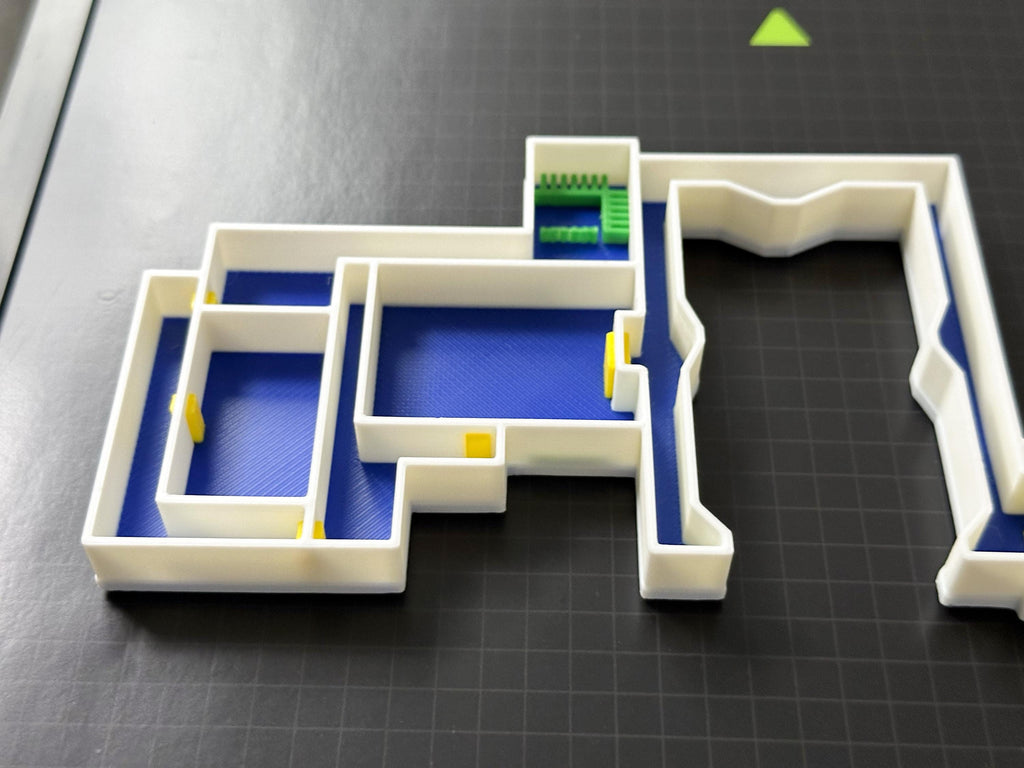 3D Printed Resident Evil 2 Police Station Map Diorama: Gamer Wall Art
