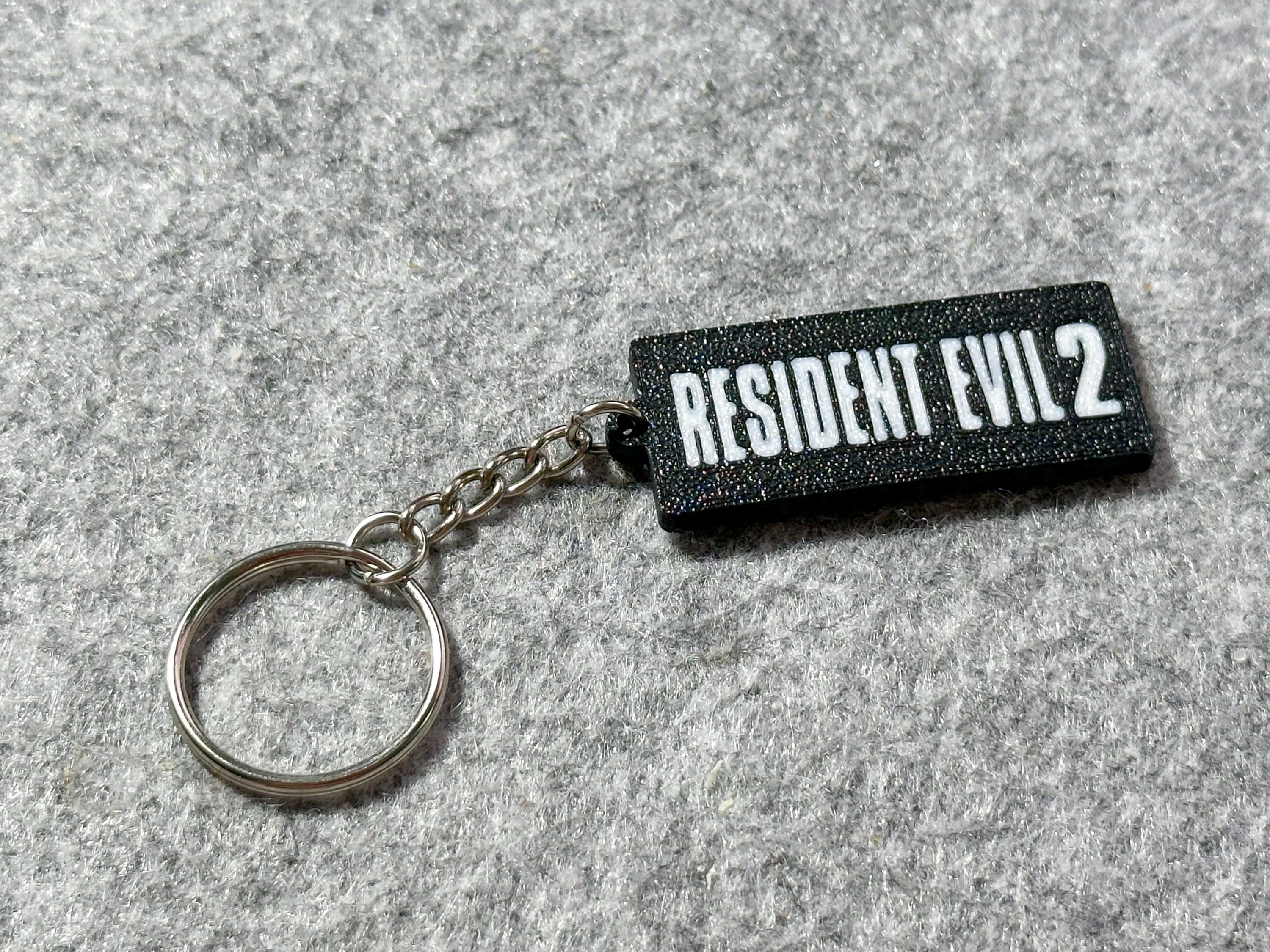 Resident Evil 2 Keychain: PS1 Game, Claire FINE Health Status Bar