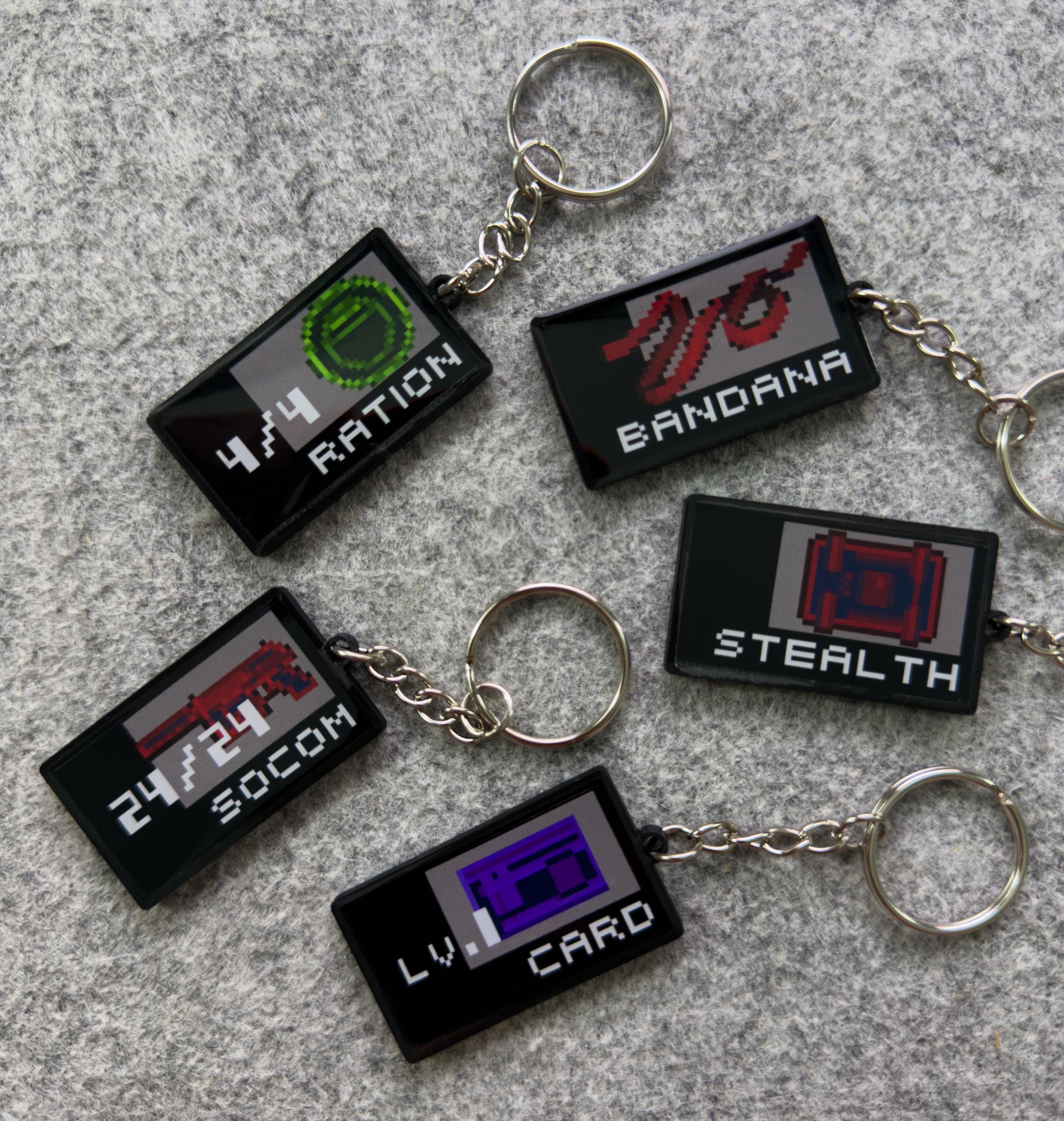 Metal Gear Solid PS1 Keychain: Retro Gamer Gift
