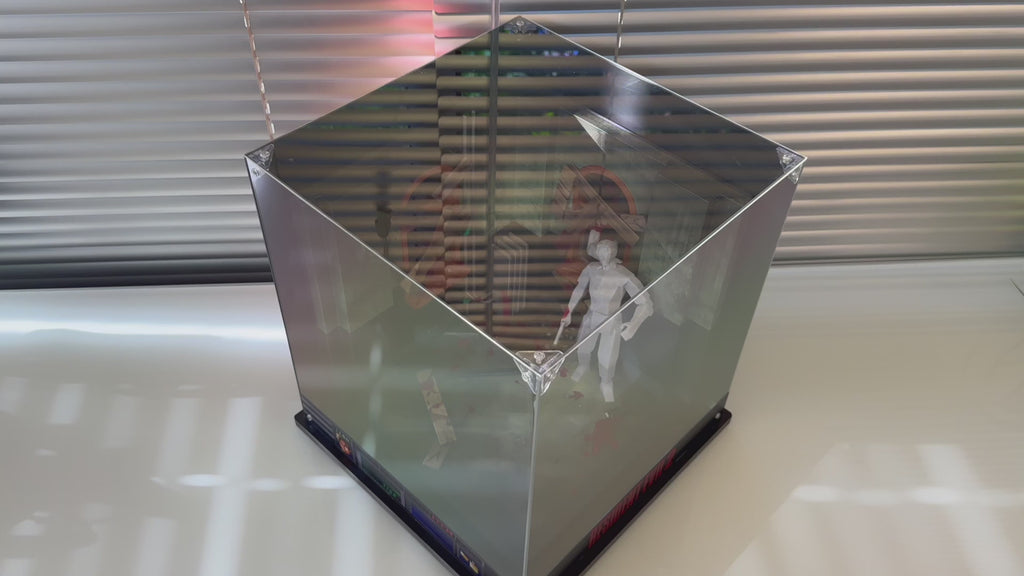Resident Evil 2 Diorama | RPD West Wing Corridor Scene After Licker | 3D Printed Display in Acrylic Case